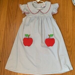 Stitchy Fish Girls Classic First Day of School Dress Size 6